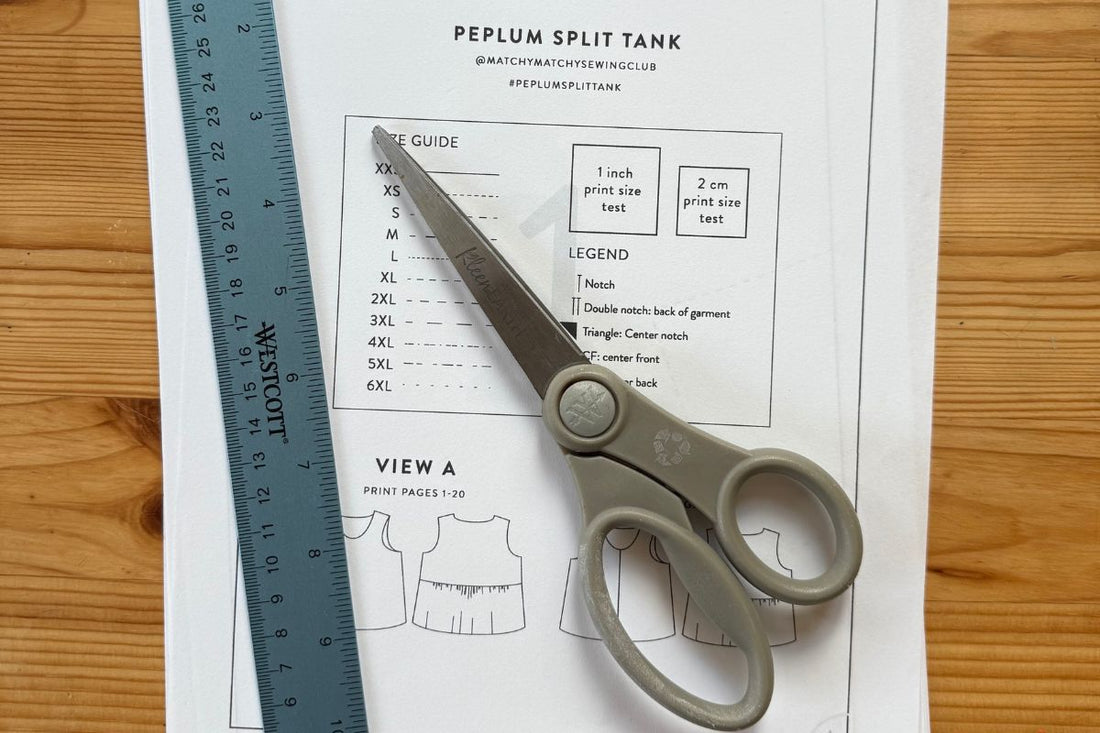 How to Print and Assemble a PDF Sewing Pattern