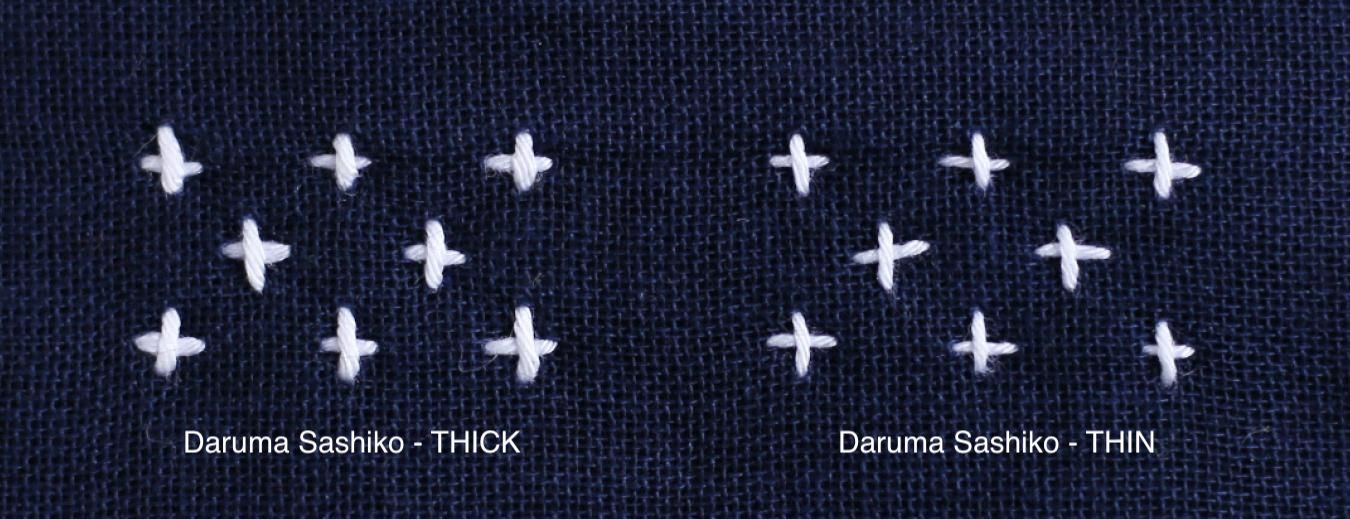 Daruma Sashiko Thread Card - Thick