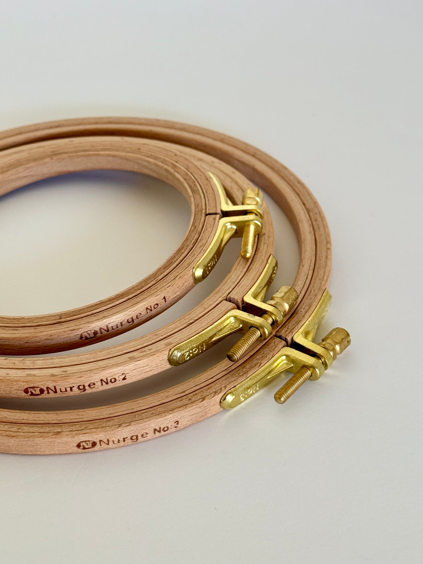 Nurge Beech Embroidery Hoops, 8mm