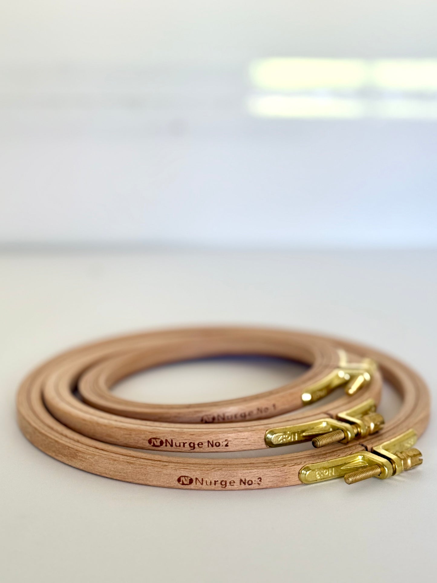 Nurge Beech Embroidery Hoops, 8mm