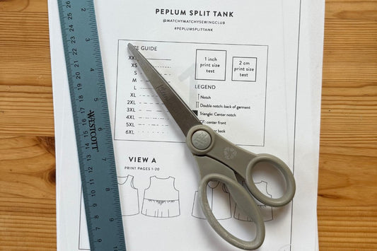 How to Print and Assemble a PDF Sewing Pattern