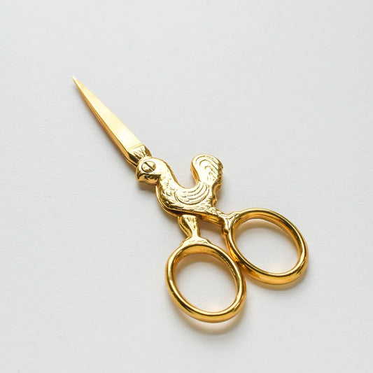 Gold Rooster Embroidery Scissors