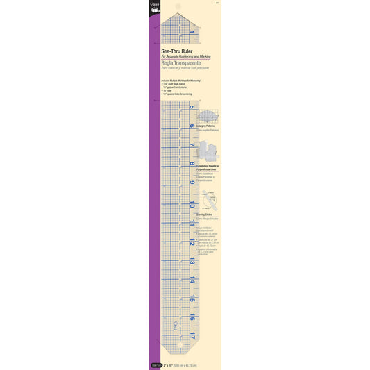 Dritz See-Thru Ruler 2" x 18"