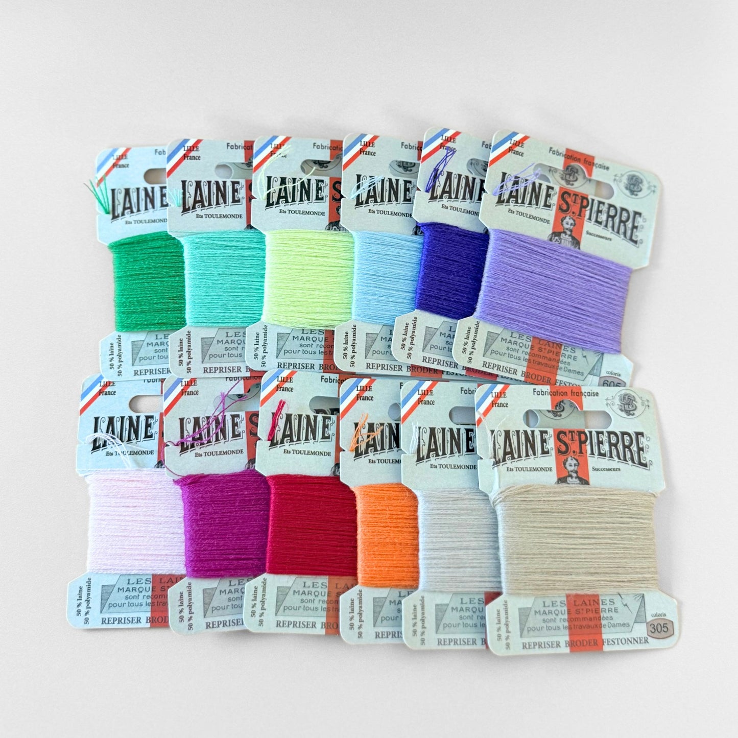 Laine St. Pierre Wool Floss Box, Assorted Colors