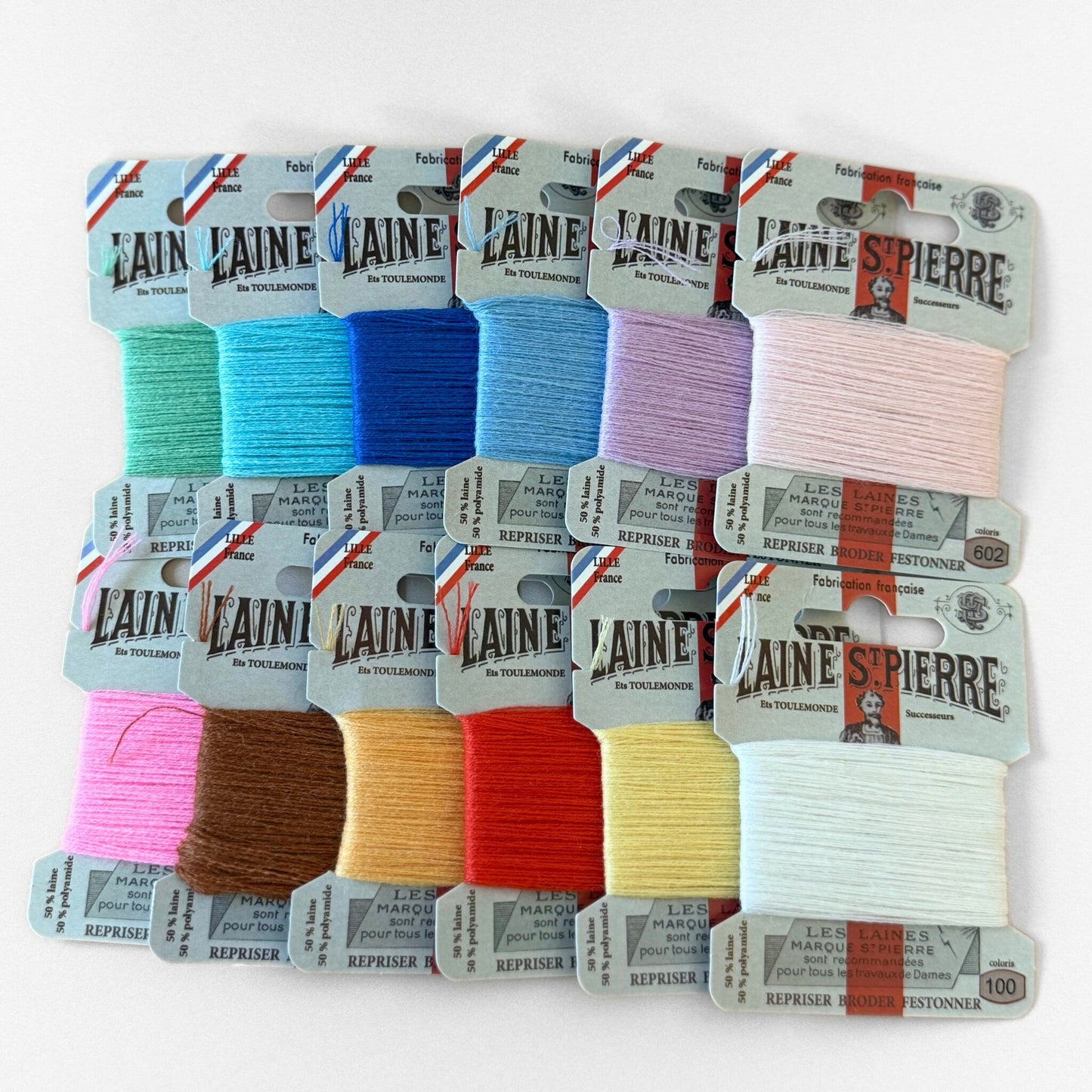 Laine St. Pierre Wool Floss Box, Assorted Colors
