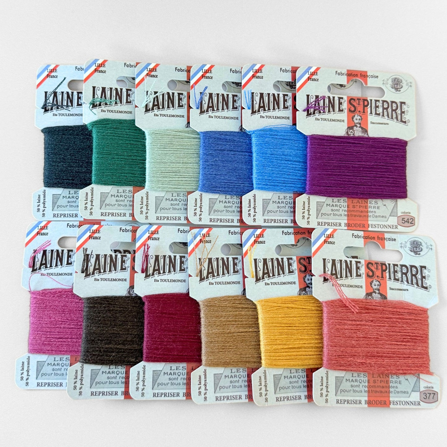 Laine St. Pierre Wool Floss Box, Assorted Colors