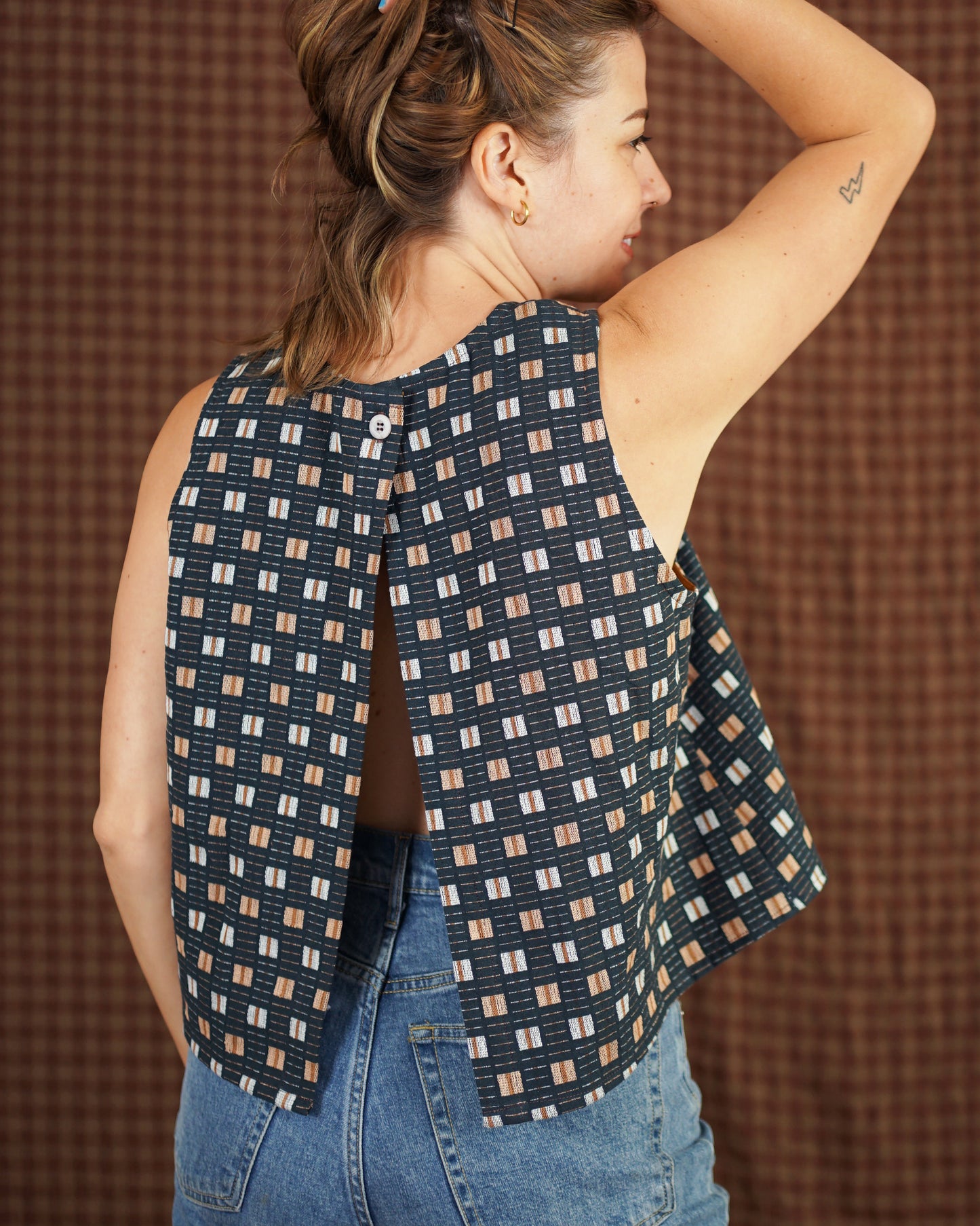 Open Back Smock Top PDF Sewing Pattern