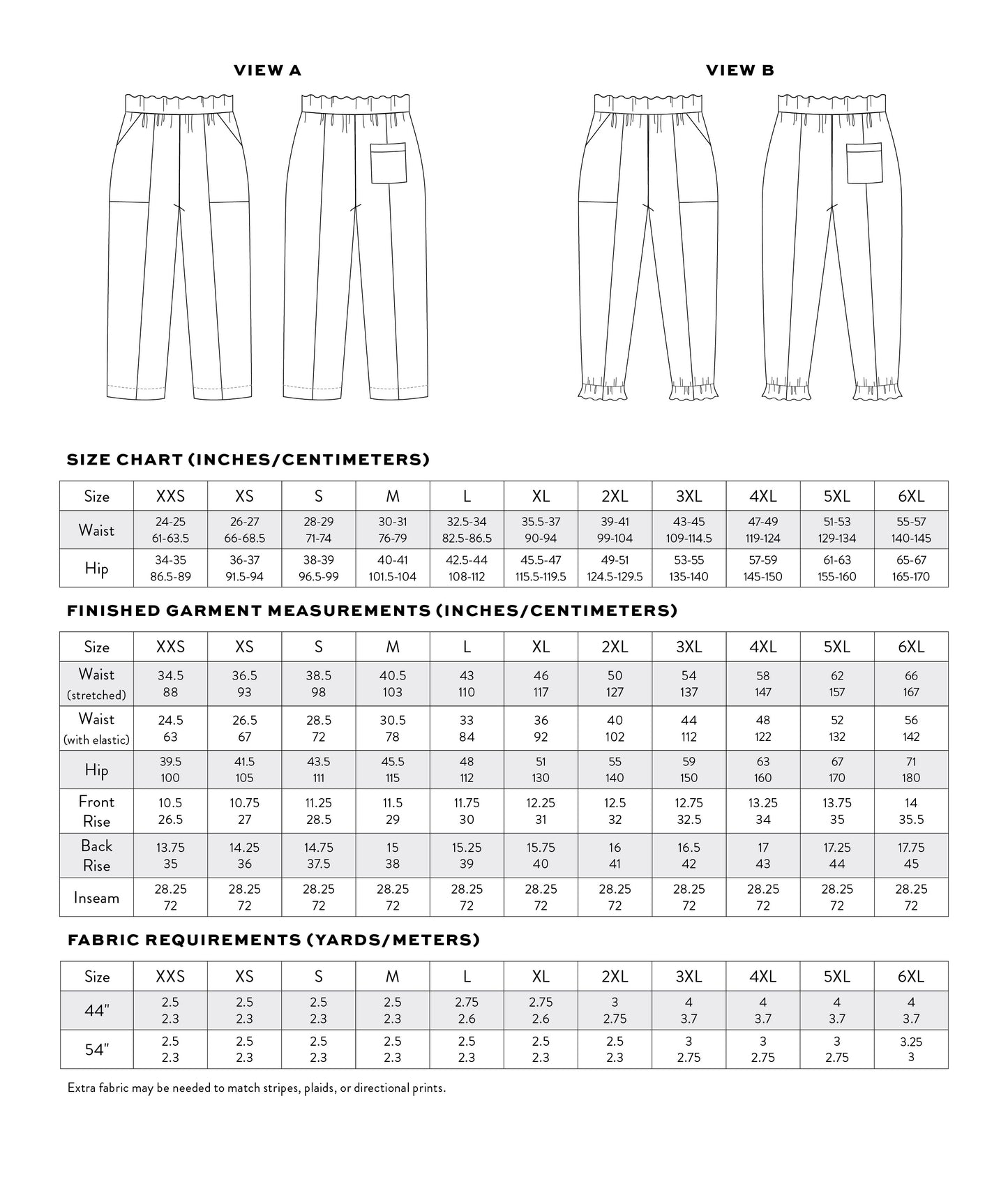 Recess Play Pants PDF Sewing Pattern