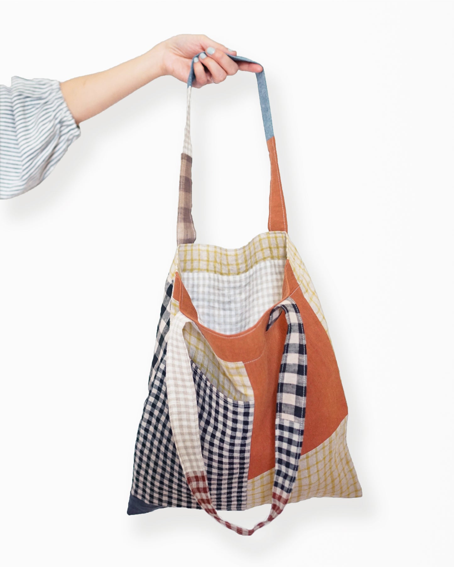 Stash Pocket Tote PDF Sewing Pattern